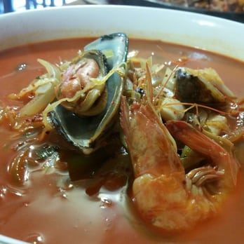 Korean Garden - My korean spicy seafood noodle. Perfect for a rainy day. Delicious. - Korean Near Me - Tulsa, Oklahoma