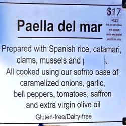 Their most popular - seafood paella