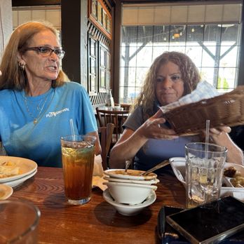 Cracker's Bar & Grill - Kathy and Tina after Teresa's funeral. Sad day. - Seafood Near Me - Crystal River, Florida