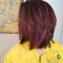 Halos Hair & Nail Studio - Side photo I did the color myself at home.