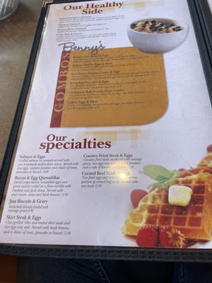 Menu photo 1 Benny's Place Oswego, IL