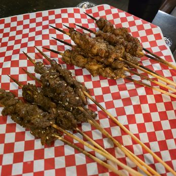 Gala Bbq Restaurant - Beef with numbing and pepper sauce skewers, lamb skewers - Barbeque Near Me - Scarborough, Ontario