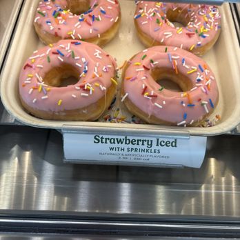 Krispy Kreme - Strawberry sprinkles, 2 sizes - Donuts Near Me - Burlington, North Carolina Krispy Kreme - Strawberry sprinkles, 2 sizes - Donuts Near Me - Burlington, North Carolina