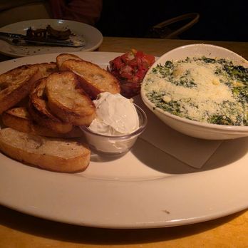 The Cheesecake Factory - Spinach Dip with bread subbed for chips. - American Near Me - Reno, Nevada