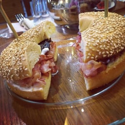 Prune bacon bagel...wow Prune bacon bagel...wow