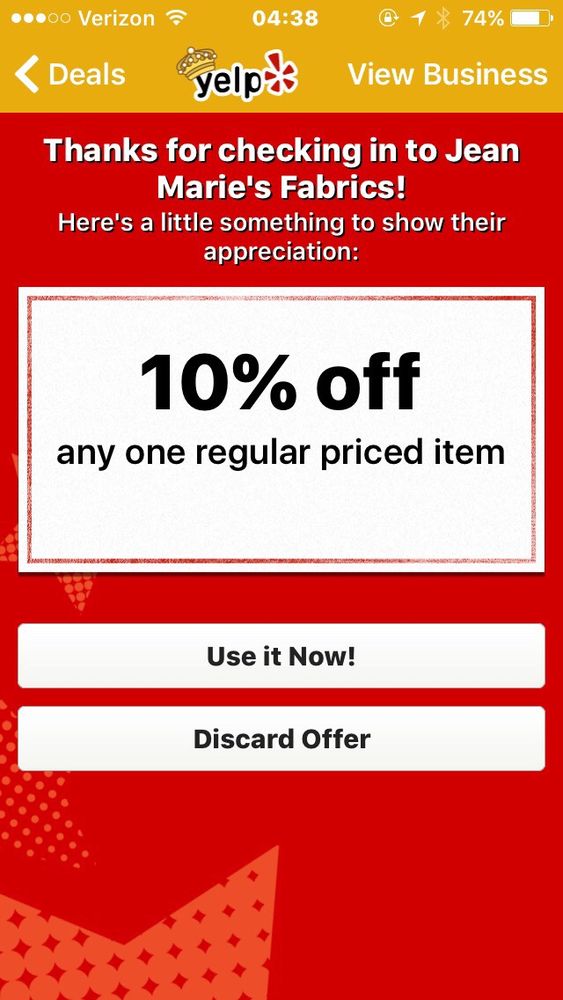 JEAN MARIE’S FABRICS Fabric Stores 110 Main St, Springfield, OR