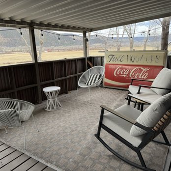Basecamp 550 - Back porch clubhouse - Campgrounds Near Me - Ridgway, Colorado