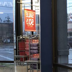SKECHERS Warehouse Outlet - Buy one get one 1/2 off today.  This sale is on almost all the time.  Make sure and look for flyers on the wall.