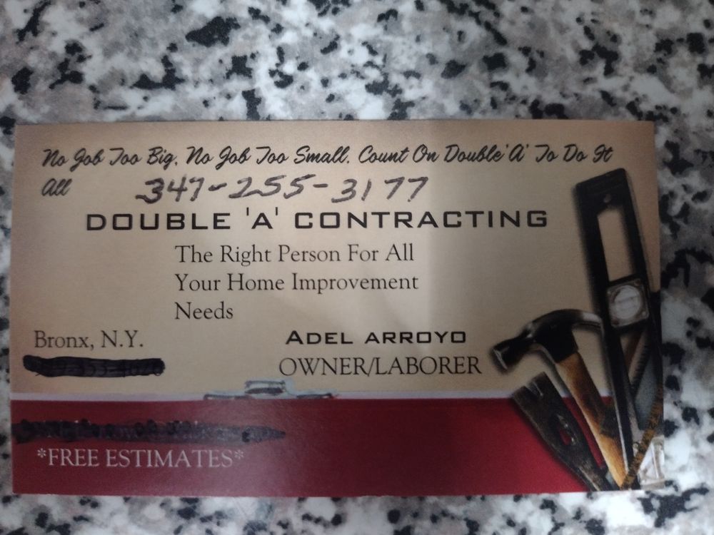 Slide of Double A Contracting