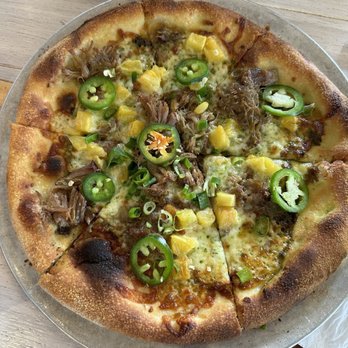 Monkeypod Kitchen - Kalua pork and pineapple pizza (best one of the options) - Tacos Near Me - Honolulu, Hawaii Monkeypod Kitchen - Kalua pork and pineapple pizza (best one of the options) - Tacos Near Me - Honolulu, Hawaii