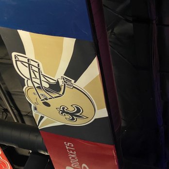 Bourbon Street - a close up of the logo on the back of a luggage bag - Sports Bars Near Me - Las Vegas, Nevada