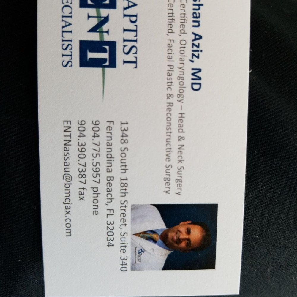 Baptist ENT Specialists - Ear Nose & Throat Near Me - Fernandina Beach, Florida Baptist ENT Specialists - Ear Nose & Throat Near Me - Fernandina Beach, Florida