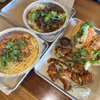 Nguyen's Kitchen - Garlic Noodles, Crawfish Pasta, NK Chicken Wings (6), banh mi - Vietnamese Near Me - Orange, California Nguyen's Kitchen - Garlic Noodles, Crawfish Pasta, NK Chicken Wings (6), banh mi - Vietnamese Near Me - Orange, California