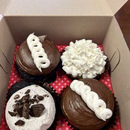 Cookies-N-Cream, Wedding Cake, and two Chocolate Cream Cookies-N-Cream, Wedding Cake, and two Chocolate Cream