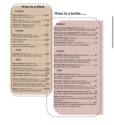 Menu photo 4 Wood Chicago, IL