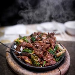 The Royal Chinese Restaurant - Beef with Ginger and Green Onion Hot Plate