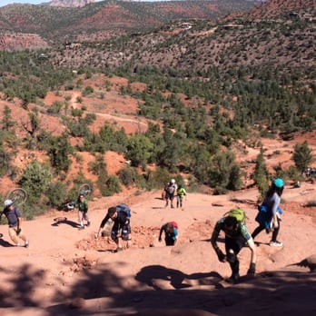 Cathedral Rock - Unicyclists, etc climbing up cathedral rock - Hiking Near Me - Sedona, Arizona Cathedral Rock - Unicyclists, etc climbing up cathedral rock - Hiking Near Me - Sedona, Arizona