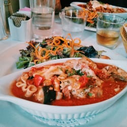 Vegetarian lasagna and salad - It was okay and actually looks better than it tasted!
