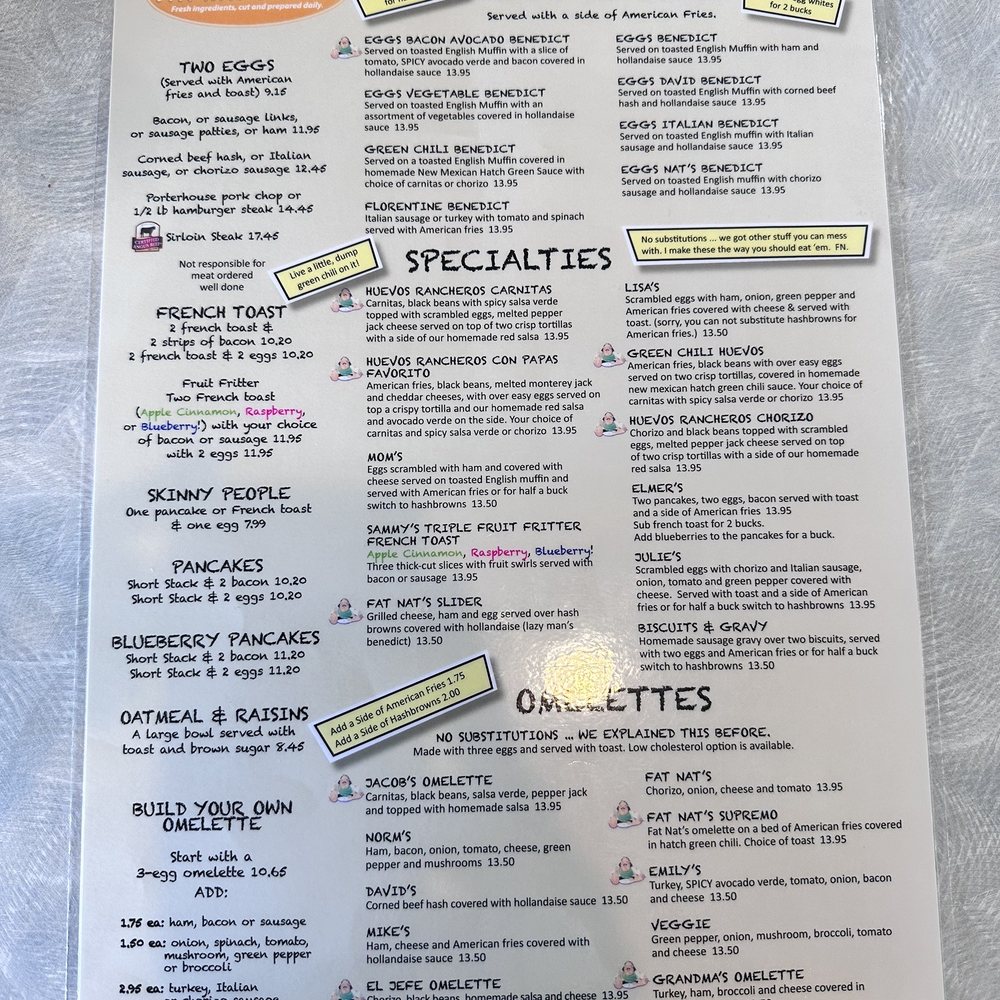 Fat Nats Eggs - Menu - Breakfast & Brunch Near Me - New Hope, Minnesota
