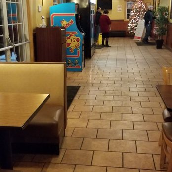 Atkinson House of Pizza - Dining area in foreground, order window opposite end. - Pizza Near Me - Atkinson, New Hampshire