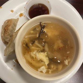 Krazy Buffet - The best Hot & Sour soup I've had in a long time, potstickers with dipping sauce - Buffets Near Me - Las Vegas, Nevada