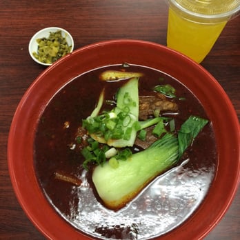Corner Beef Noodle House - Beef noodle soup with passion fruit drink - Taiwanese Near Me - El Monte, California Corner Beef Noodle House - Beef noodle soup with passion fruit drink - Taiwanese Near Me - El Monte, California