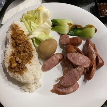 19 GOLD - Taiwanese Sausage over Rice - Taiwanese Near Me - Seattle, Washington 19 GOLD - Taiwanese Sausage over Rice - Taiwanese Near Me - Seattle, Washington