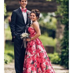 K C's Creations - Matching Bow Tie from material removed altering Prom Dress