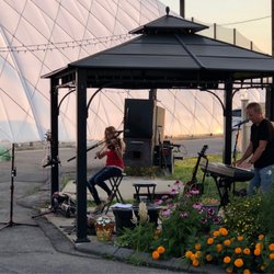 Live music under the gazebo