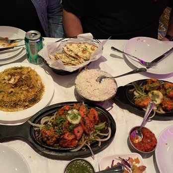 Bombay Darbar - Full spread for five of us - Indian Near Me - Miami, Florida Bombay Darbar - Full spread for five of us - Indian Near Me - Miami, Florida