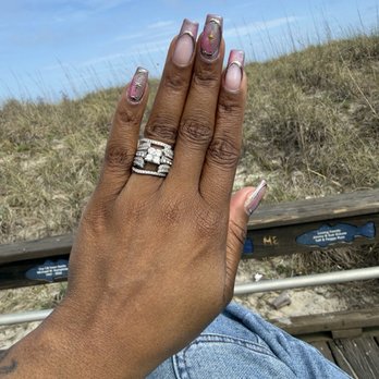 Amour Nails Spa - Kathy did this design she listened well and delivered. - Nail Salons Near Me - Wilmington, North Carolina Amour Nails Spa - Kathy did this design she listened well and delivered. - Nail Salons Near Me - Wilmington, North Carolina