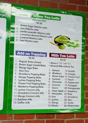 Menu photo 1 Quickly Boba Tea Brandon, FL