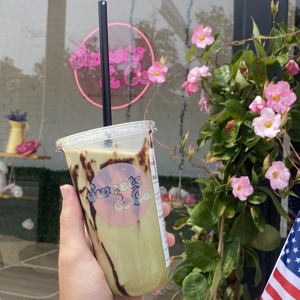 Matcha with hazelnut