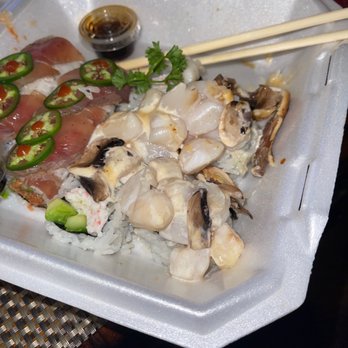 Jin Sushi - "Baked Scallop Roll" - Japanese Near Me - Downey, California Jin Sushi - "Baked Scallop Roll" - Japanese Near Me - Downey, California