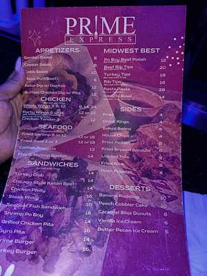 Menu photo 1 Prime Express Atlanta, GA Menu photo 1 Prime Express Atlanta, GA