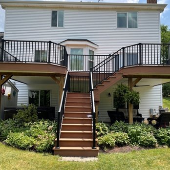 Rock Solid Builders - a view of a deck and stairs - General Contractors Near Me - McHenry, Illinois