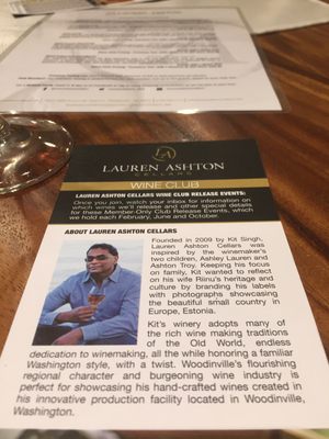 Photo of Lauren Ashton Cellars - Woodinville, WA, US. Happened to meet this guy! Very cool!