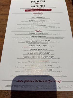Menu photo 4 North Italia Birmingham, AL Menu photo 4 North Italia Birmingham, AL