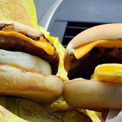 McDonald's - Sausage McMuffin w/egg & Steak Egg & Cheese Bagel (5/5/26)