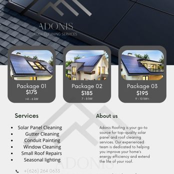 Adonis Roofing Services - Solar Panel Cleaning Near Me Adonis Roofing Services - Solar Panel Cleaning Near Me