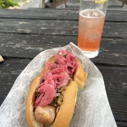 Old Salt Cocktails - Flight path cocktail (4/5) & Huli huli dog (4/5, small but so flavourful)
