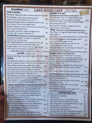 Menu photo 2 Lake House Cafe Sparta Township, NJ