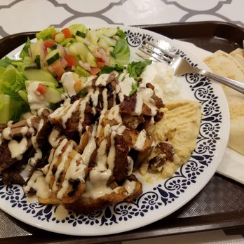 Suri's Mediterranean - Combination plate with extra salad instead of rice - Mediterranean Near Me - Reno, Nevada Suri's Mediterranean - Combination plate with extra salad instead of rice - Mediterranean Near Me - Reno, Nevada