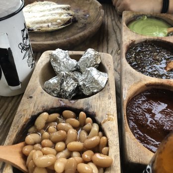 El Itacate - The beans and roasted onion accompaniment in addition to the salsero. - Tacos Near Me - Sayulita, NAY