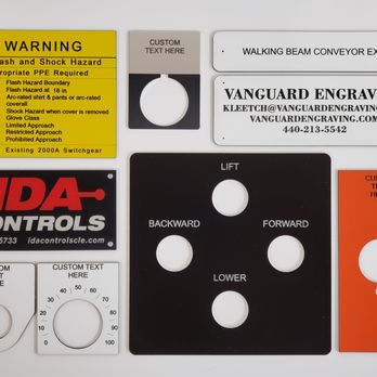 Vanguard Engraving - Sample size of custom engraving options - Engraving Near Me