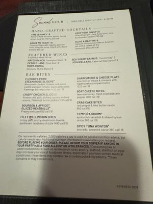 Menu photo 1 Fleming’s Orlando, FL