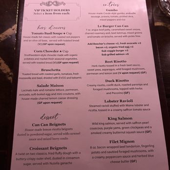 Can Can Culinary Cabaret - VIP menu - French Near Me - Seattle, Washington Can Can Culinary Cabaret - VIP menu - French Near Me - Seattle, Washington