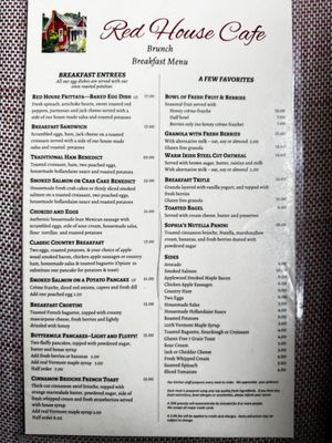 Menu photo 2 Red House Cafe Pacific Grove, CA Menu photo 2 Red House Cafe Pacific Grove, CA