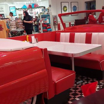Sunliner Diner - Red car booth! - Diners Near Me - Pigeon Forge, Tennessee