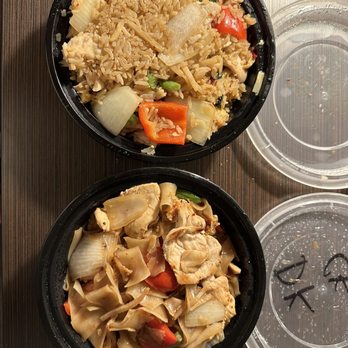 Thai Bella - Drunken Noodle & Basil Fried Rice with Chicken - Thai Near Me - Moab, Utah Thai Bella - Drunken Noodle & Basil Fried Rice with Chicken - Thai Near Me - Moab, Utah